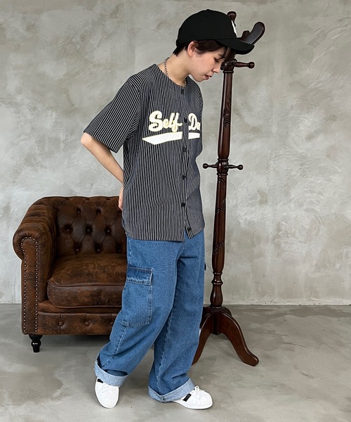 kutir(クティール)の「ベースボールスウェットT(Tシャツ/カットソー・レディース・ネイビー/オフホワイト/イエロー・FREE)」の20枚目の写真