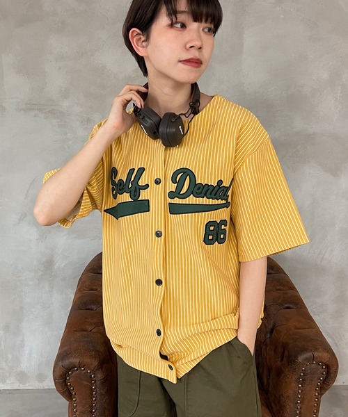 kutir(クティール)の「ベースボールスウェットT(Tシャツ/カットソー・レディース・ネイビー/オフホワイト/イエロー・FREE)」の22枚目の写真