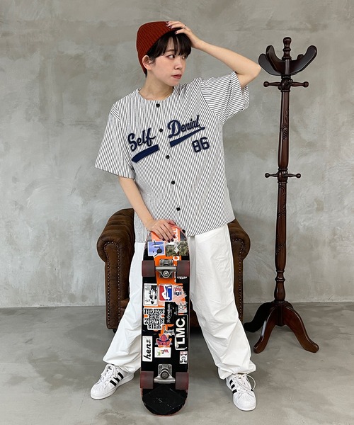 kutir(クティール)の「ベースボールスウェットT(Tシャツ/カットソー・レディース・ネイビー/オフホワイト/イエロー・FREE)」の11枚目の写真