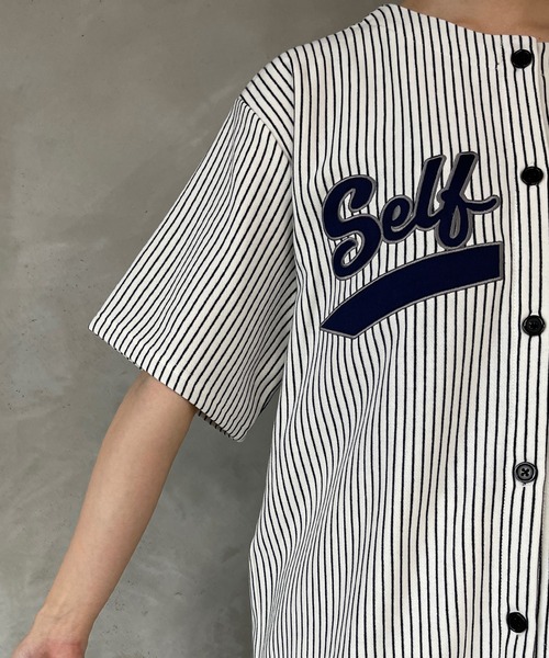 kutir(クティール)の「ベースボールスウェットT(Tシャツ/カットソー・レディース・ネイビー/オフホワイト/イエロー・FREE)」の5枚目の写真