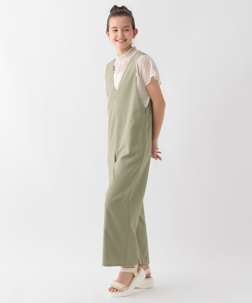 GLOBAL WORK(グローバルワーク)の「シアーギンガムブラウス/AND YUA ANY/281236(シャツ/ブラウス・キッズ・ブラック/オフホワイト/ライトブルー・150cm/160cm)」の19枚目の写真