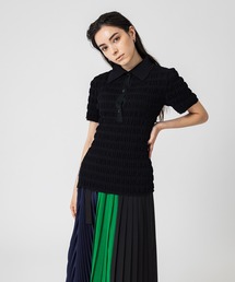 UNITED TOKYO | ウェーブパターンポロ(ニット/セーター)