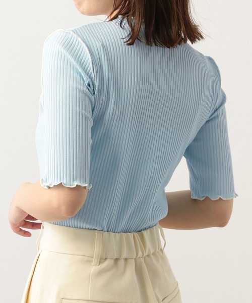 Heather(ヘザー)の「バストオープンメロ-T(5分袖) 299631(Tシャツ/カットソー・レディース・ホワイト/ブラック/ブルー・FREE)」の11枚目の写真