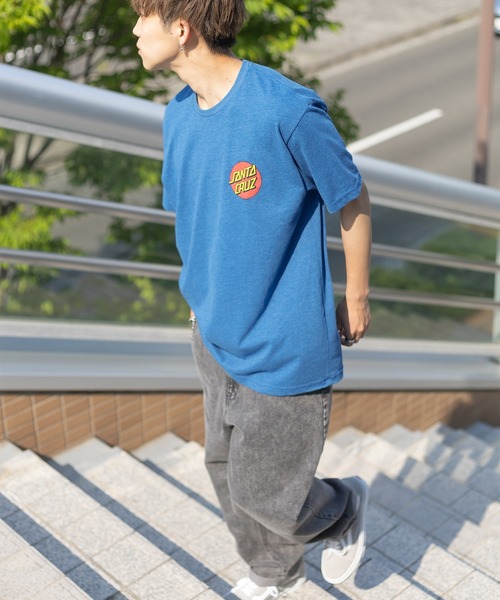 SANTA CRUZ（サンタクルーズ）の「【SANTA CRUZ/サンタクルーズ】クラシックドットロゴバックプリントTシャツ/ワンポイント/ビッグシルエット（Tシャツ/カットソー・メンズ・ホワイト/ブラック/ブルー/グリーン・M/L/XL）」の20枚目の写真