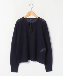 agnes b.（アニエスベー）の「LZ55 BLOUSE レースニットブラウス（ニット/セーター）」