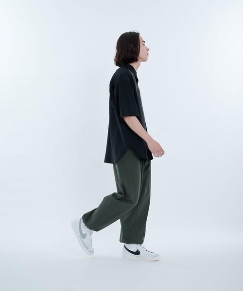 CITY TOKYO（シティトウキョウ）の「リネンライク切り替えデザイン半袖シャツ｜防シワ/速乾性（シャツ/ブラウス・メンズ・ブラック/ベージュ/グレー/カーキ/ブルー/ブルー系その他/グレイッシュベージュ/ブラック系その他・1/2/3）」の14枚目の写真