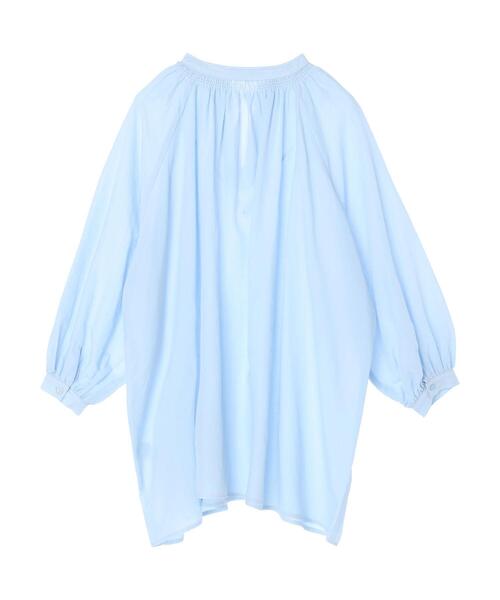 AMERICAN HOLIC（アメリカンホリック）の「配色ステッチスキッパーシャツチュニック（シャツ/ブラウス・レディース・ブラック/オフホワイト/サックスブルー・M/L）」の18枚目の写真