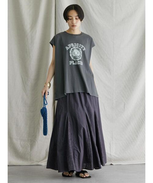 AMERICAN HOLIC（アメリカンホリック）の「カレッジロゴカットプルオーバー2（Tシャツ/カットソー・レディース・チャコールグレー・M/L）」の13枚目の写真