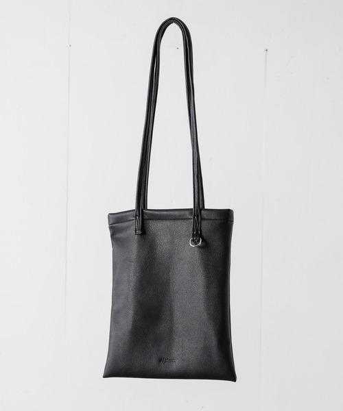 Alpinus(アルピナス)の「Alpinus - leather tote bag / レザートートバック(トートバッグ・メンズ・ブラック・FREE)」の21枚目の写真