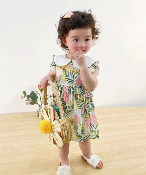 セール フラットカラートロピカル柄ワンピース ワンピース Io Sono Mao Moderato イオソノマオ モデレート のファッション通販 Zozotown