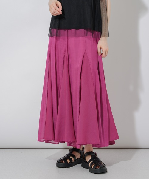 Paradise Picnic（パラダイスピクニック）の「16枚ハギ切替スカート（スカート・レディース・イエロー/グリーン/ピンク・FREE）」の3枚目の写真