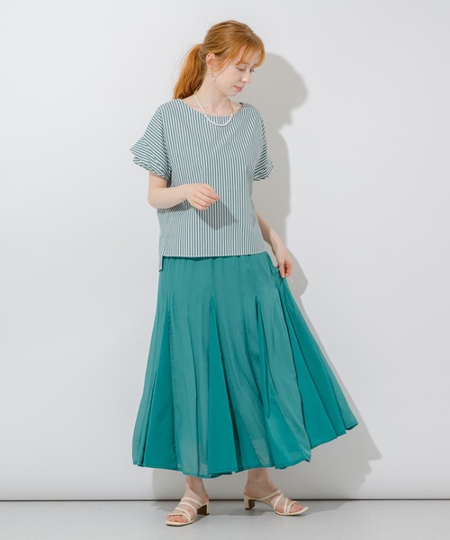 Paradise Picnic（パラダイスピクニック）の「16枚ハギ切替スカート（スカート・レディース・イエロー/グリーン/ピンク・FREE）」の4枚目の写真