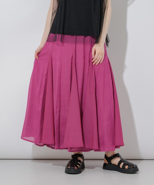 Paradise Picnic（パラダイスピクニック）の「16枚ハギ切替スカート（スカート・レディース・イエロー/グリーン/ピンク・FREE）」の22枚目の写真