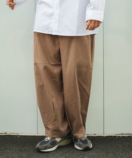 BROKEN BASE(ブロークンベース)の「ツイルバルーンパンツ(カーゴパンツ・メンズ・キナリ/ブラウン/ブラック・LARGE/MEDIUM)」の5枚目の写真