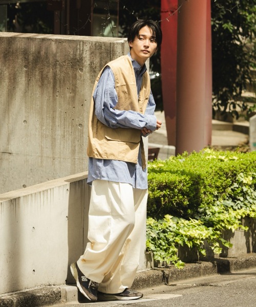 BROKEN BASE(ブロークンベース)の「ツイルバルーンパンツ(カーゴパンツ・メンズ・キナリ/ブラウン/ブラック・LARGE/MEDIUM)」の15枚目の写真