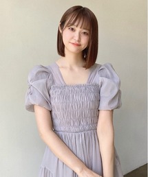 Crea titty&Co. PETIT | 【titty&Co.PETIT】バルーンスリーブフレアミディワンピース(ワンピース)