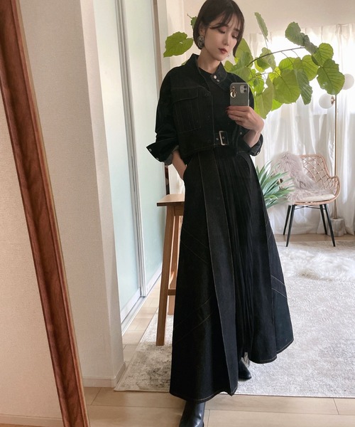 &g'aime(アンジェム)の「【&g'aime×Yukkoコラボアイテム】レースアップデニムスカート(スカート・レディース・キナリ/ブラック・FREE)」の20枚目の写真