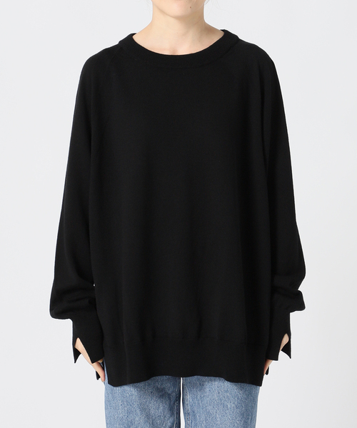 Spick & Span（スピックアンドスパン）の「ウオッシャブルビッグプルオーバー（ニット/セーター・レディース・ブラック/ベージュ/レッド/その他2・FREE）」の10枚目の写真