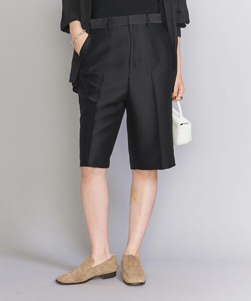 BEAUTY&YOUTH UNITED ARROWS（ビューティーアンドユースユナイテッドアローズ）の「ポリエステルブレンド ハーフパンツ（その他パンツ・レディース・ブラック/ダークブラウン・M/S）」の6枚目の写真