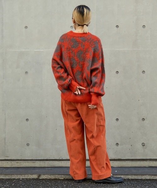 NOMINE(ノミネ)の「【大HITアイテム】フラワージャガードニット(ニット/セーター・レディース・ブラウン/イエロー/オレンジ系その他/オレンジ/ブルー・フリー)」の13枚目の写真