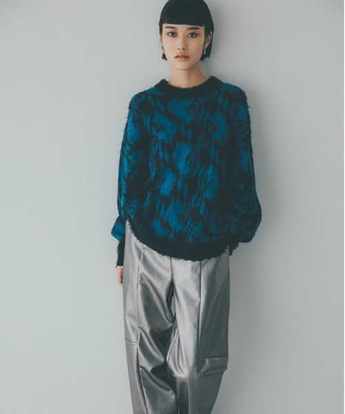 NOMINE(ノミネ)の「【大HITアイテム】フラワージャガードニット(ニット/セーター・レディース・ブラウン/イエロー/オレンジ系その他/オレンジ/ブルー・フリー)」の17枚目の写真