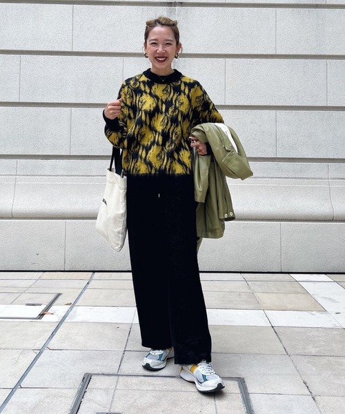 NOMINE(ノミネ)の「【大HITアイテム】フラワージャガードニット(ニット/セーター・レディース・ブラウン/イエロー/オレンジ系その他/オレンジ/ブルー・フリー)」の21枚目の写真