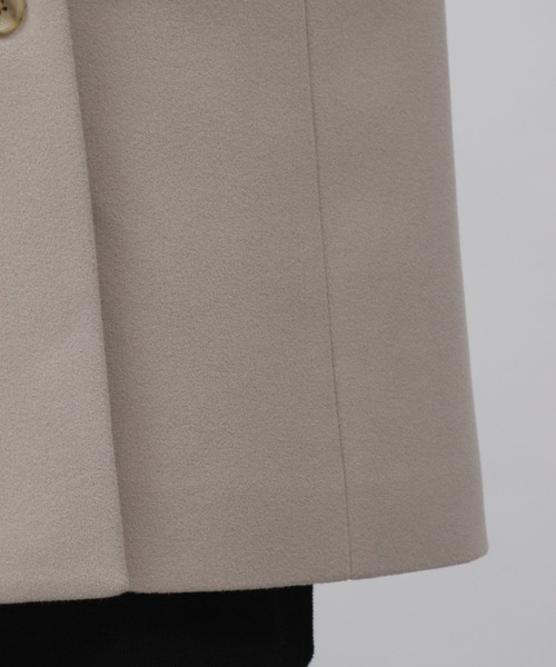 LAKOLE（ラコレ）の「ウーリーテックダブルテーラーコート / 281717（テーラードジャケット・レディース・ダークブラウン/ライトベージュ・SMALL/MEDIUM）」の22枚目の写真