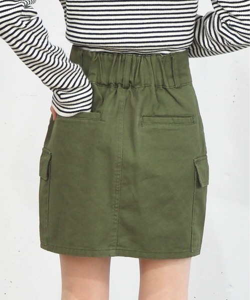 tiptop(ティップトップ)の「【2サイズ展開】ガチャベルト付きカーゴミニスカート【web限定Sサイズあり】(スカート・レディース・ブラック/ベージュ/カーキ・S/M)」の7枚目の写真