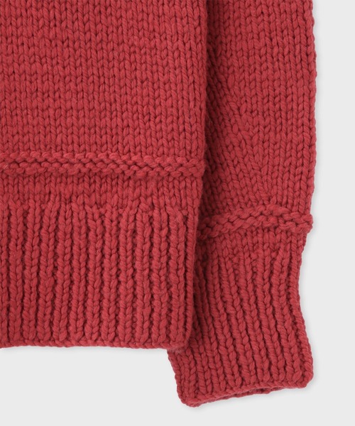 美品✨ 90s ポールスミス レッドレイヤー 圧縮ウール ニットジャケット 名作！ 90s ポールスミス RED EAR 圧縮ウール ニットジャケットL