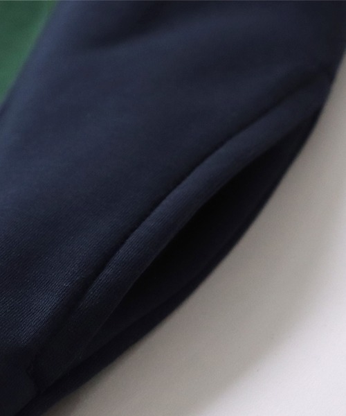 antiqua（アンティカ）の「ポンチ素材配色スリットスカート（スカート・レディース・ブラック/ネイビー/オフホワイト/ブラック×ホワイト・FREE）」の10枚目の写真