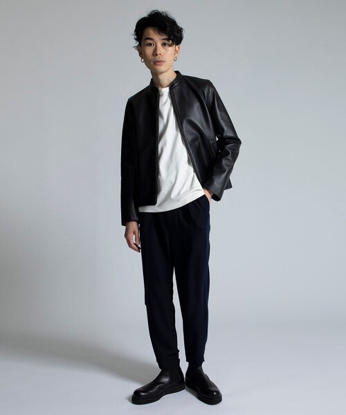 city（シティ）の「SINGLE RIDERS/ラムレザーシングルライダース（ライダースジャケット・メンズ・ブラック・1/2/3）」の9枚目の写真