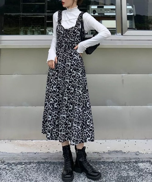 ヒョウ柄スリットミニワンピース Se ワンピース Almo アルモ のファッション通販 Zozotown ヒョウ柄スリットミニワンピース Se ワンピース Almo アルモ のファッション通販 Zozotown