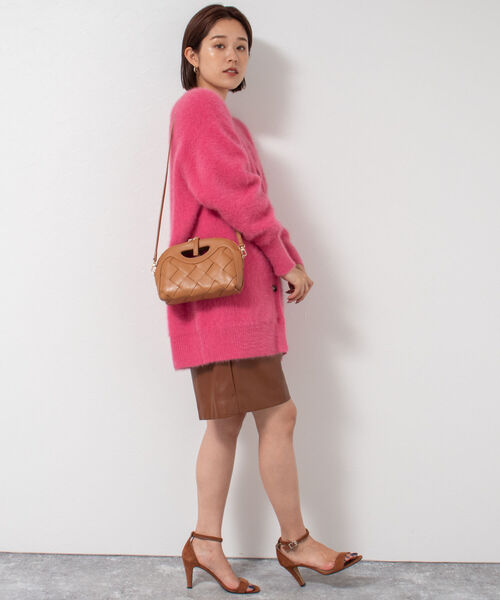 PELLICO（ペリーコ）の「【PELLICO/ ペリーコ】INTRECCIATO MINIME（ハンドバッグ・レディース・ネイビー/キャメル/ワイン・FREE）」の5枚目の写真