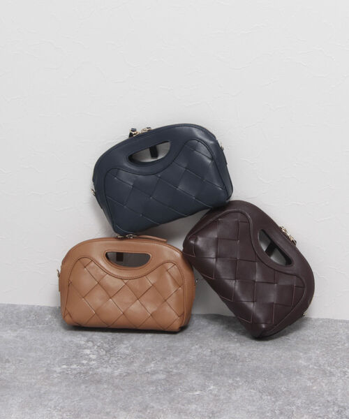 PELLICO（ペリーコ）の「【PELLICO/ ペリーコ】INTRECCIATO MINIME（ハンドバッグ・レディース・ネイビー/キャメル/ワイン・FREE）」の20枚目の写真