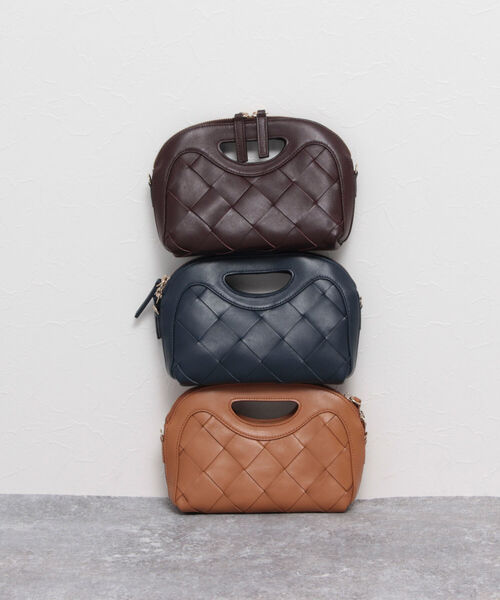 PELLICO（ペリーコ）の「【PELLICO/ ペリーコ】INTRECCIATO MINIME（ハンドバッグ・レディース・ネイビー/キャメル/ワイン・FREE）」の21枚目の写真