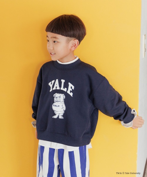 LOWRYS FARM(ローリーズファーム)の「カレッジウラケ 162718(スウェット・キッズ・バーガンディー/グレー/ネイビー/オフホワイト・110cm/130cm/120cm/150cm/140cm)」の3枚目の写真