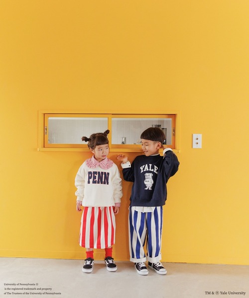 LOWRYS FARM(ローリーズファーム)の「カレッジウラケ 162718(スウェット・キッズ・バーガンディー/グレー/ネイビー/オフホワイト・110cm/130cm/120cm/150cm/140cm)」の5枚目の写真