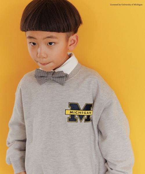 LOWRYS FARM(ローリーズファーム)の「カレッジウラケ 162718(スウェット・キッズ・バーガンディー/グレー/ネイビー/オフホワイト・110cm/130cm/120cm/150cm/140cm)」の11枚目の写真