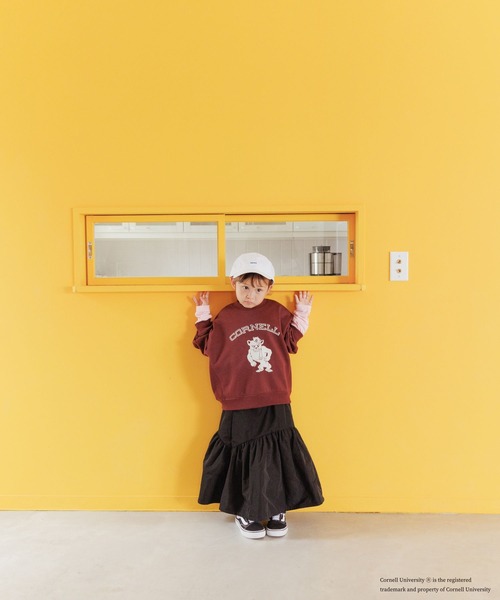 LOWRYS FARM(ローリーズファーム)の「カレッジウラケ 162718(スウェット・キッズ・バーガンディー/グレー/ネイビー/オフホワイト・110cm/130cm/120cm/150cm/140cm)」の12枚目の写真