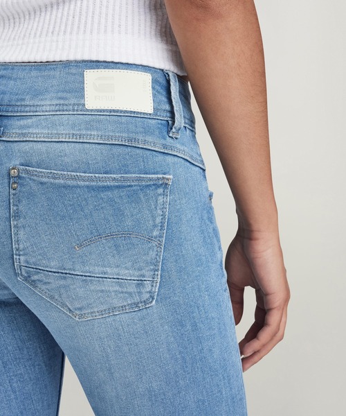 G-STAR(ジースター)の「LYNN MID SKINNY JEANS/ローライズスキニージーンズ(デニムパンツ・レディース・ライトインディゴブルー・24/28/25/28/26/28/28/28/28/30/23/30/27/30/25/30/26/30/24/30/27/28/23/28)」の5枚目の写真