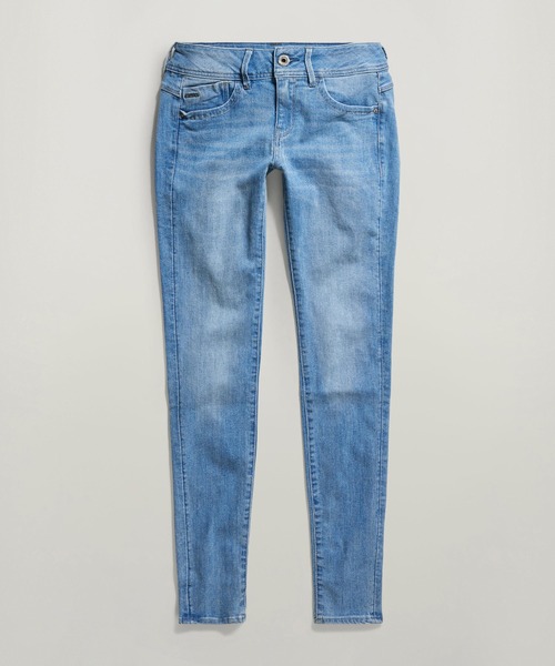 G-STAR(ジースター)の「LYNN MID SKINNY JEANS/ローライズスキニージーンズ(デニムパンツ・レディース・ライトインディゴブルー・24/28/25/28/26/28/28/28/28/30/23/30/27/30/25/30/26/30/24/30/27/28/23/28)」の3枚目の写真