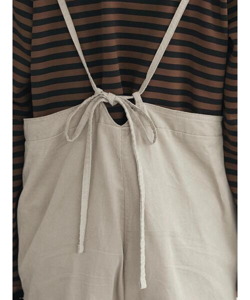 Green　Parks（グリーンパークス）の「コーデュロイキャミサロペット（サロペット/オーバーオール・レディース・グレイッシュベージュ/ブラウン・FREE）」の22枚目の写真