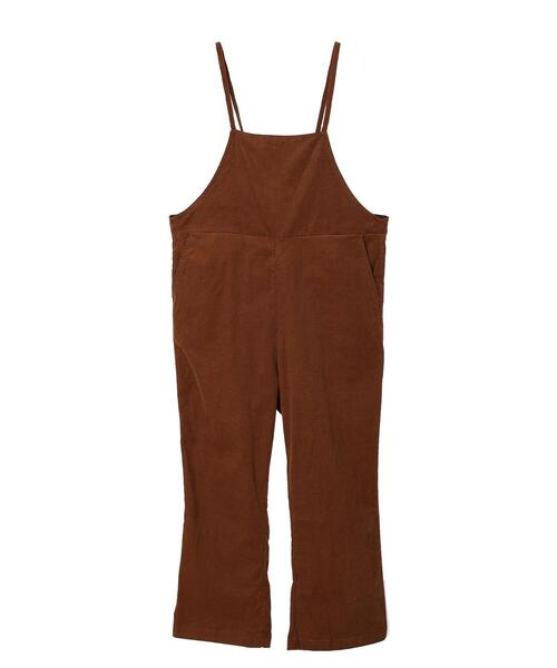 Green　Parks（グリーンパークス）の「コーデュロイキャミサロペット（サロペット/オーバーオール・レディース・グレイッシュベージュ/ブラウン・FREE）」の10枚目の写真