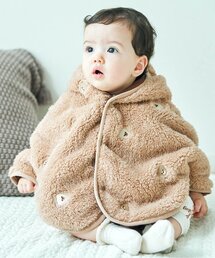 apres les cours | モチーフ刺繍 ベビーマント(おくるみ)