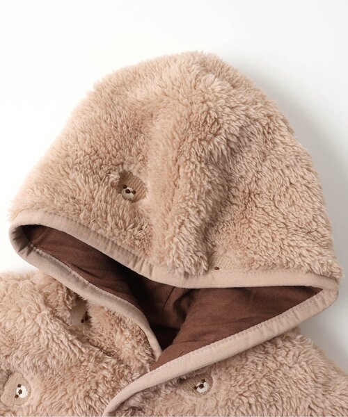 apres les cours（アプレレクール）の「モチーフ刺繍 ベビーマント（おくるみ・キッズ・アイボリー/ベージュ・80/90）」の12枚目の写真