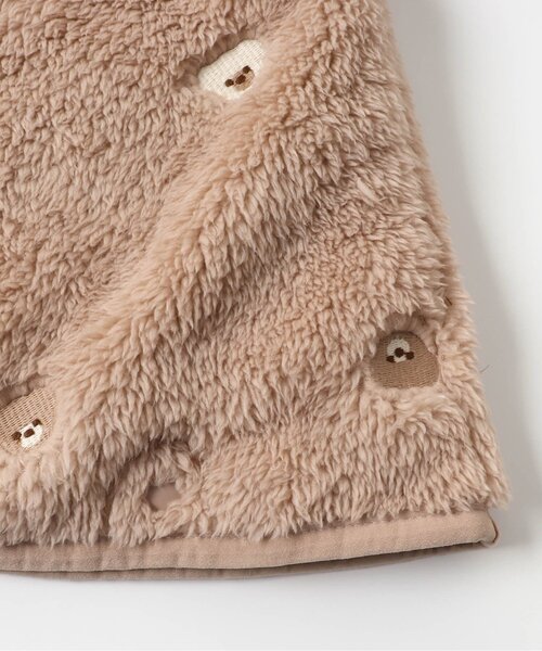 apres les cours（アプレレクール）の「モチーフ刺繍 ベビーマント（おくるみ・キッズ・アイボリー/ベージュ・80/90）」の15枚目の写真