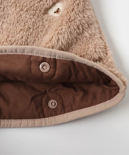 apres les cours（アプレレクール）の「モチーフ刺繍 ベビーマント（おくるみ・キッズ・アイボリー/ベージュ・80/90）」の16枚目の写真