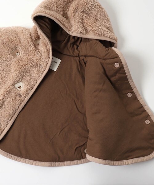 apres les cours（アプレレクール）の「モチーフ刺繍 ベビーマント（おくるみ・キッズ・アイボリー/ベージュ・80/90）」の17枚目の写真