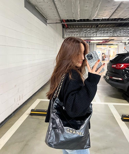 NANING9(ナンニング)の「NANING9 リブニットカーディガン&ノースリーブセット(カーディガン/ボレロ・レディース・スカイブルー/ブラック/ピンク/クリーム・FREE)」の19枚目の写真