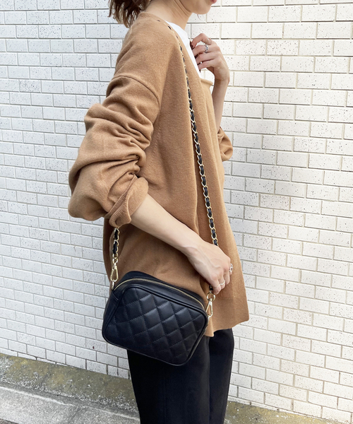 Spick & Span(スピックアンドスパン)の「ボタンレスカーディガン(カーディガン/ボレロ・レディース・チャコールグレー/キャメル・FREE)」の18枚目の写真